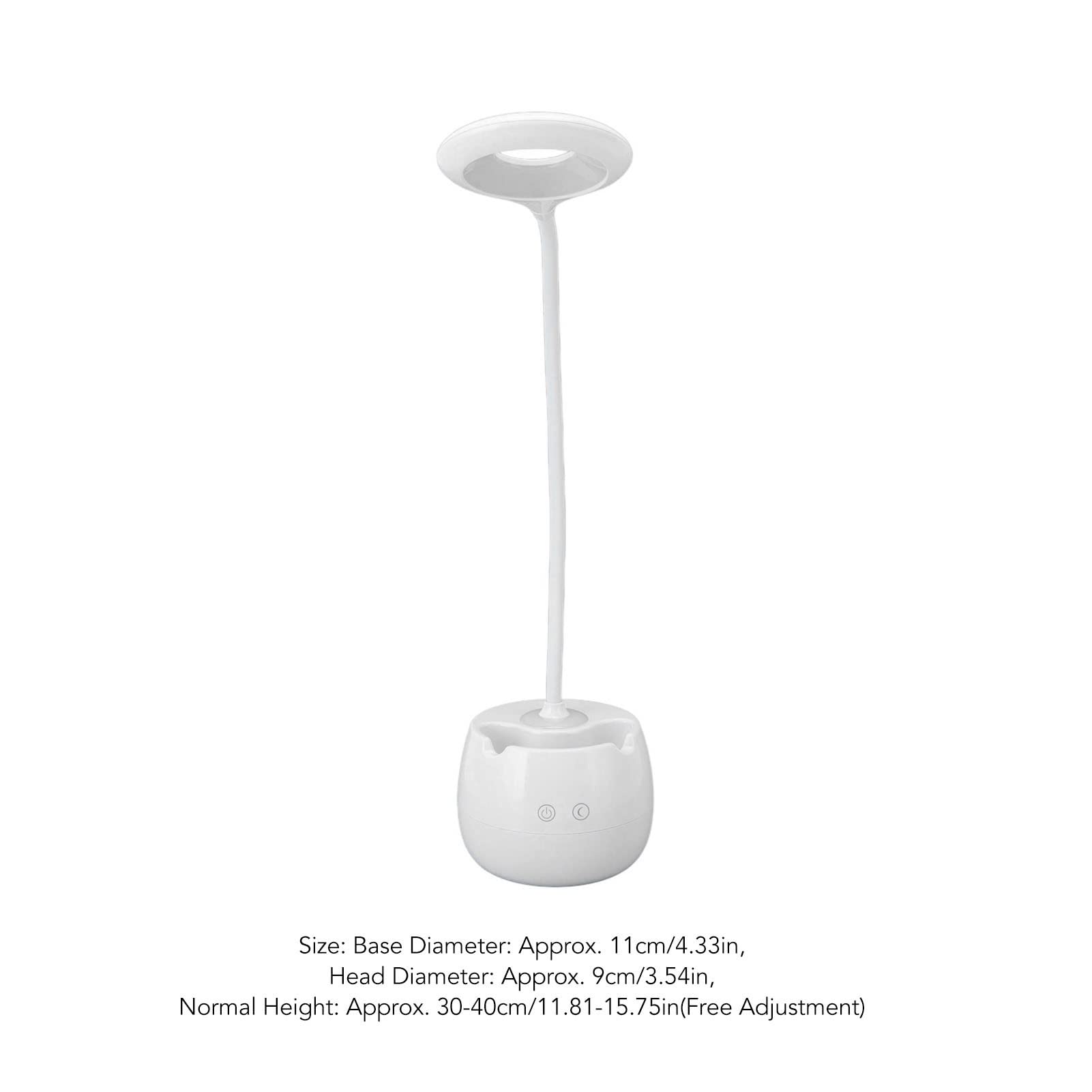 Lampa biurkowa LED z uchwytem na długopis, lampa stołowa ze sterowaniem dotykowym, czytanie Pielęgnacja oczu Nowoczesna lampka na biurko Możliwość przyciemniania USB Biuro do czytania, nauki, biura,