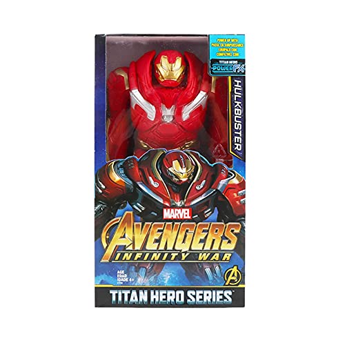 Letaowl PVC Figure 30cm / 12 '' Titan Hero Figure Hulk Ultimate Spider Man Black Panther Action Figure Toys Cadeaux de Noël pour Enfants Enfants (Color : Hulkbuster with Box) Cover