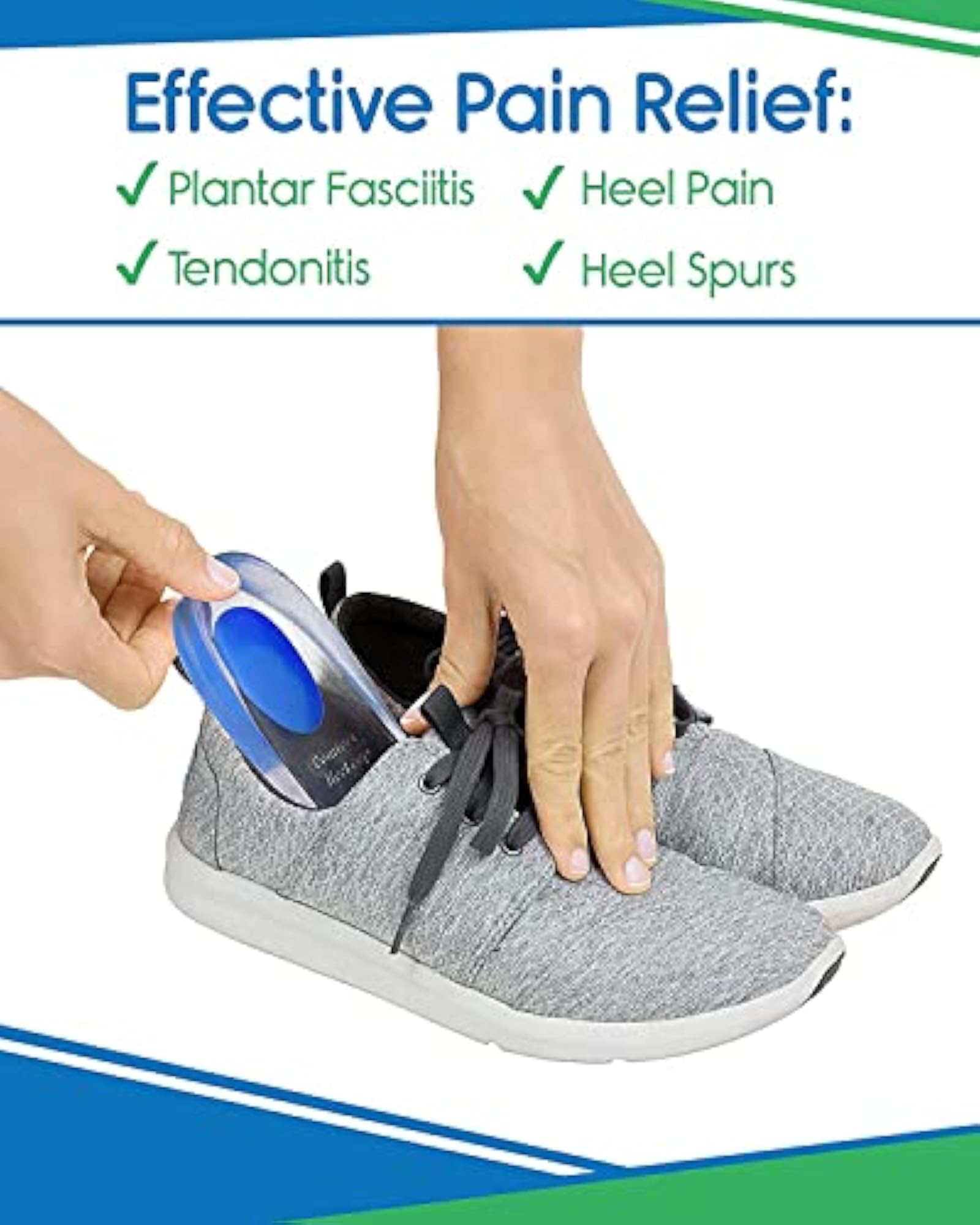 Silicone Gel Heel Protector Insole Cups for Foot Care