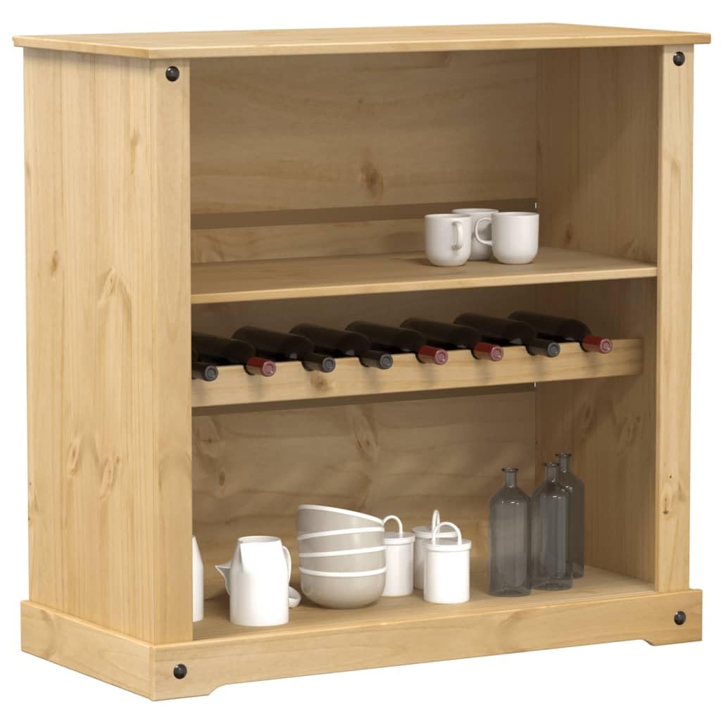 Mobiletto per vino in legno di pino, 107,5 x 51 x 105,5 cm
