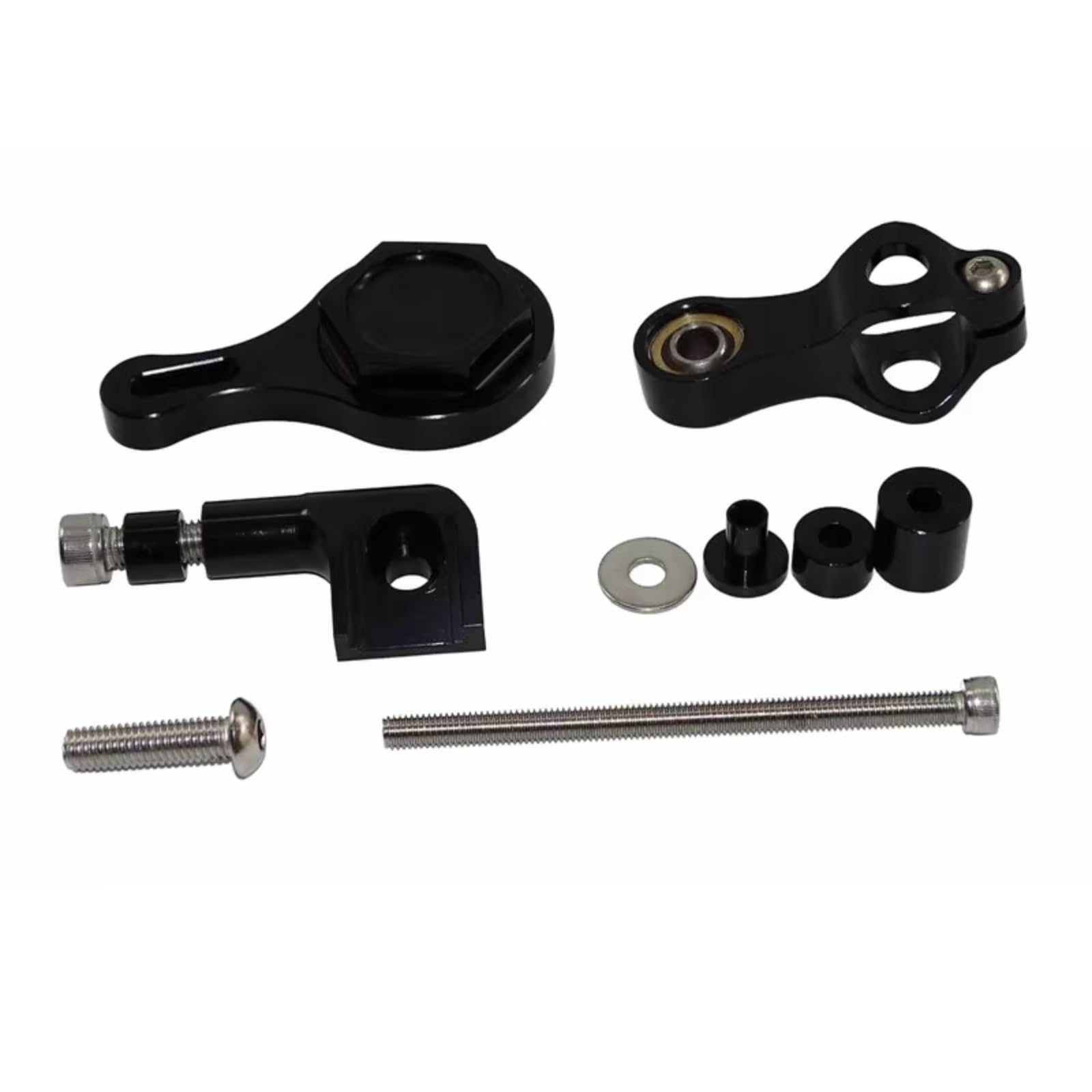 Amortiguador de Dirección Compatible con Yamaha para YZF-R1 1998 1999 2000 2001 2002 2003 2004 2005 Kit De Soporte De Montaje del Amortiguador del Estabilizador De Dirección