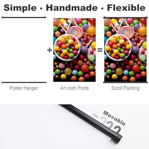 Poster décoration murale couleur bonbon pour bureau et studio - 3