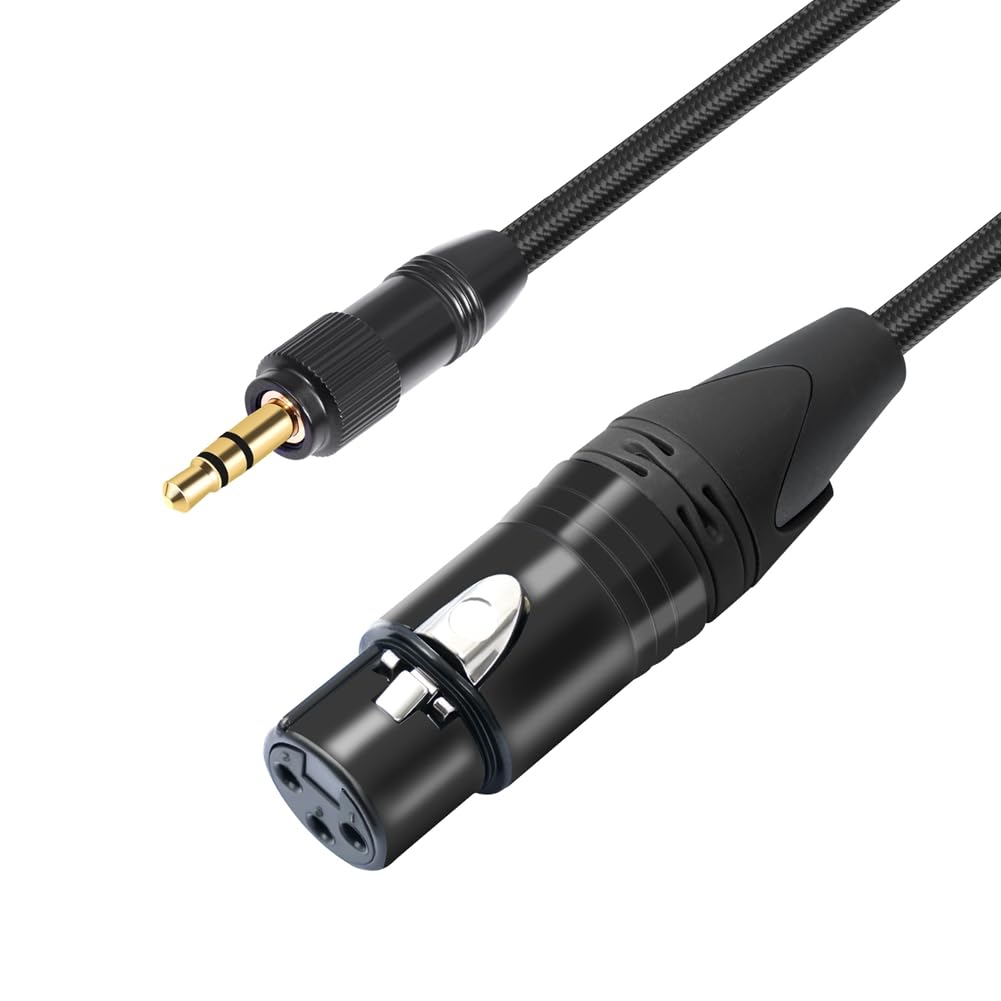 XLR to 3.5mm Audio Cable Microphone Balanced Analog Audio Cord with Lock for Computer Phone Speaker Amplifier 300cm