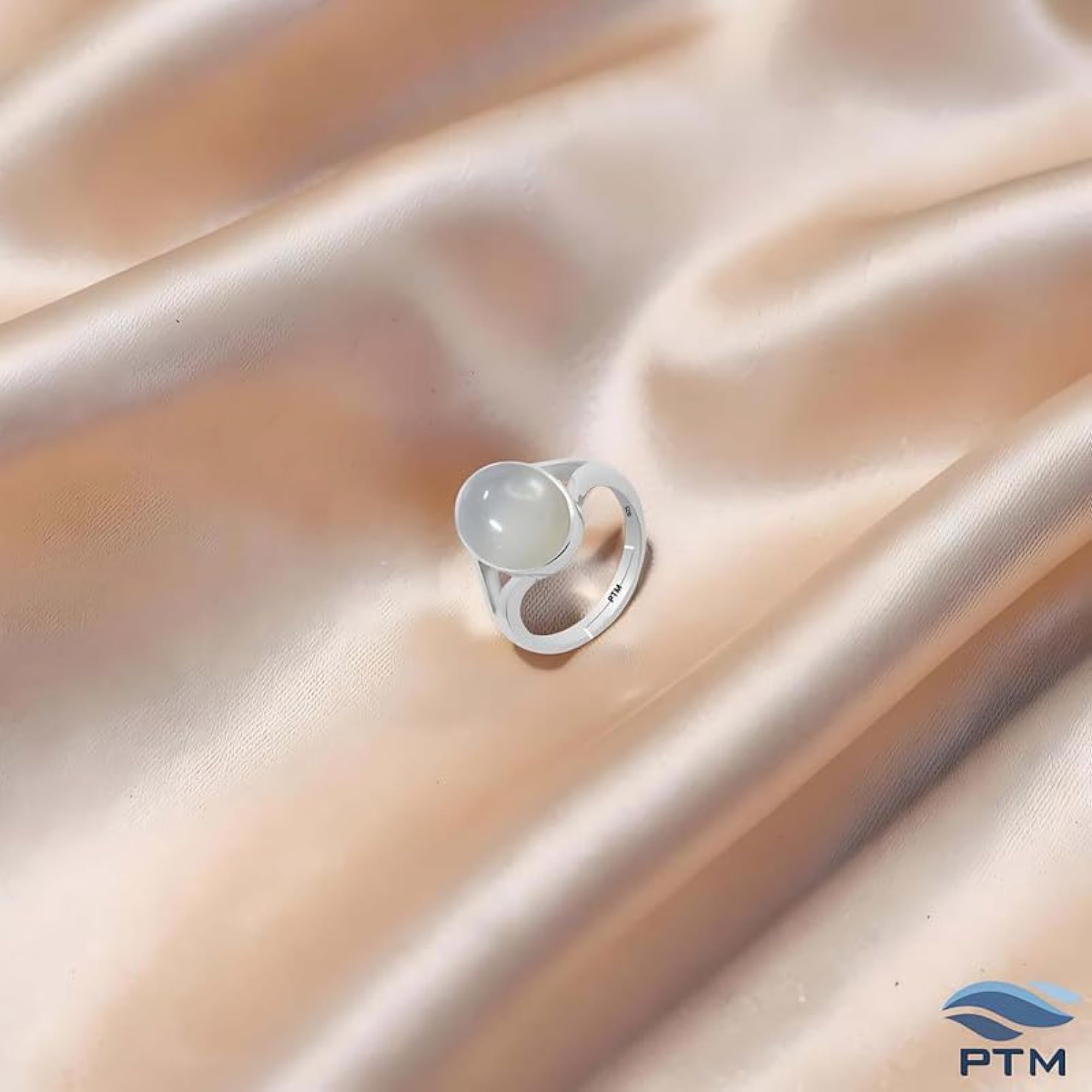 Moonstone/Chakrant Adjustable Ring in 925 Sterling Silver for Women