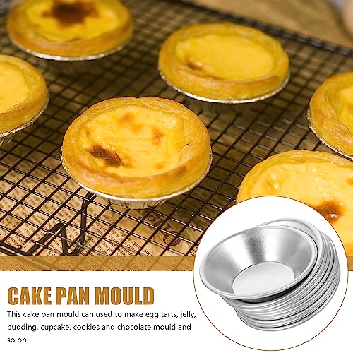 Homoyoyo Tart Molds 10Pcs Chocolate Cupcakes Quiche Pan Mini Tiny Pie Pans Cookie Baking Tool Non Stick Pan Stainless Steel Patties Egg Cake Jelly Egg Tart Mini Tart Pan #TOP3