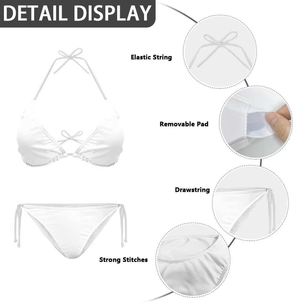 2 pezzi tutine con copertura fino novità bandiera tema donna halter bikini top cravatta laterale inferiore con cardigan