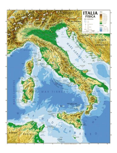 CARTA GEOGRAFICA CM.100X140 - ITALIA