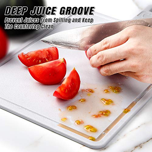 image for Plastic Cutting Board Set Dishwasher Safe, Cutting Boards Easy Grip Ha