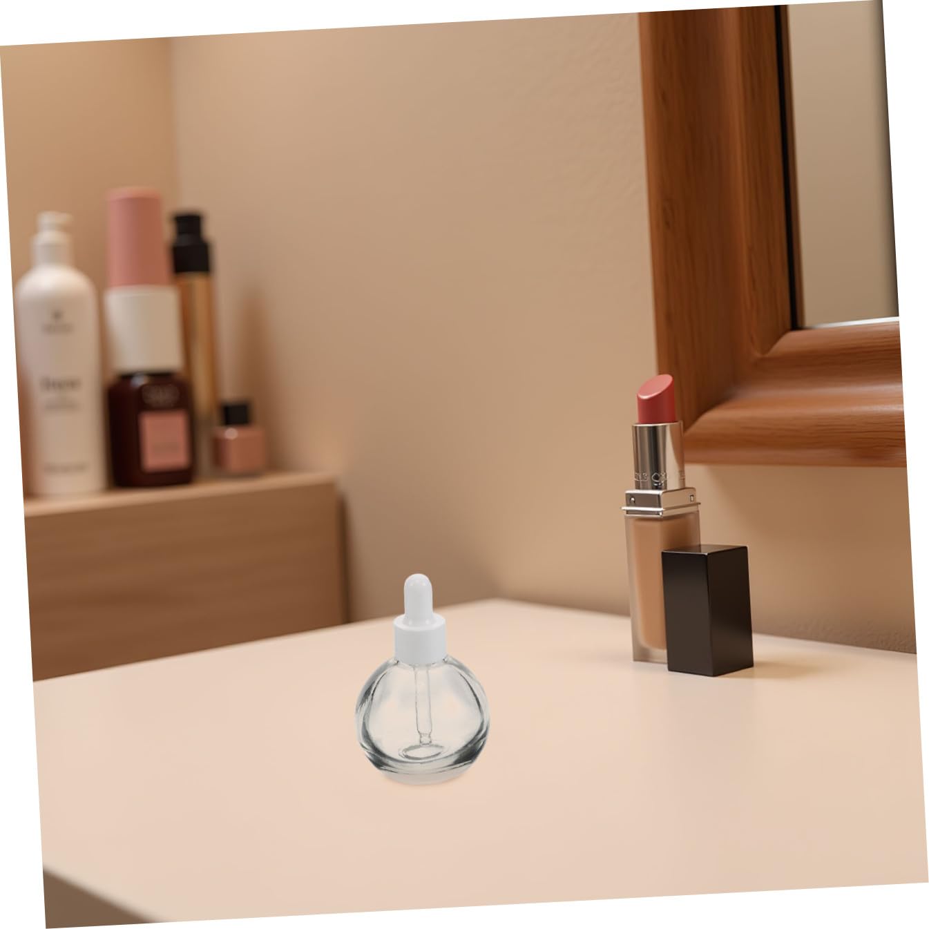 12 Stück 12 Stück Glastropfflaschen 30 ml mit Pipette Transparente Aromatherapie Fläschchen Nachfüllbare Parfüm und Serumbehälter für Reisen Auslaufsicher mit Weißem Mittelring