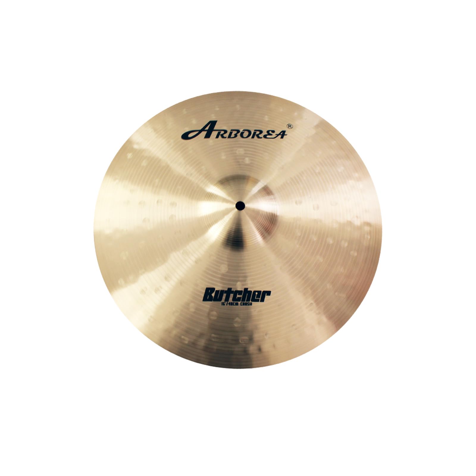 Arborea B20 Bronze Alloy Cymbal Set Butcher Series 5pcs 14"Hihats 16"Crash 18" Crash 20" Ride, Handcrafted for Professional Drummers, Rich Tone & Durable Performance