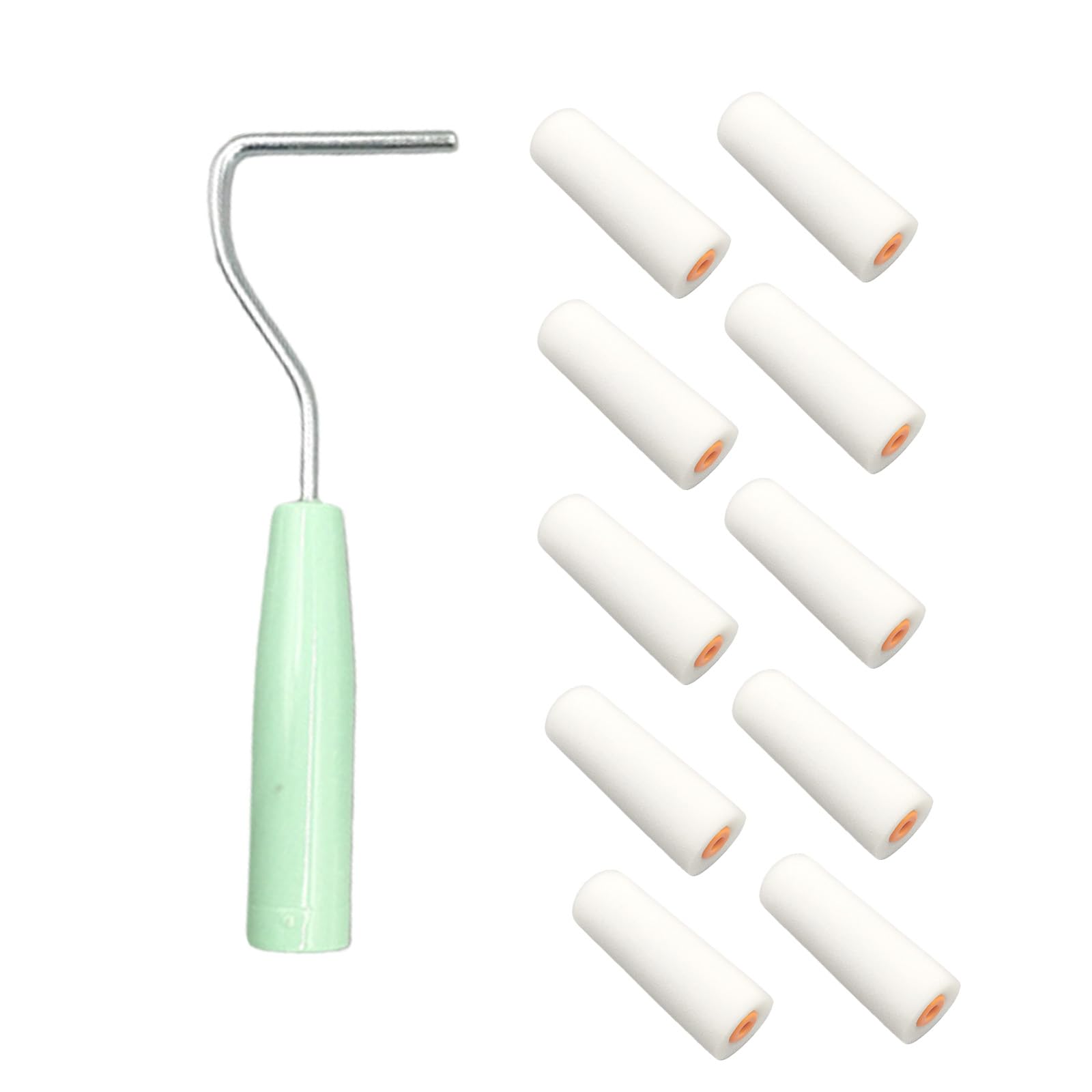 Durability Soft Grip Sponge Paint Roller Tool with Comfortable Handle Sponge Roll Brush for Detailed Painting Projects Ergonomic Thumb Roller with Soft Grip