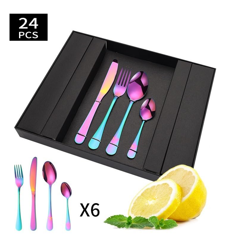 Set Cuchillos Cocina 24 Piezas Acero Inox miniatura 4