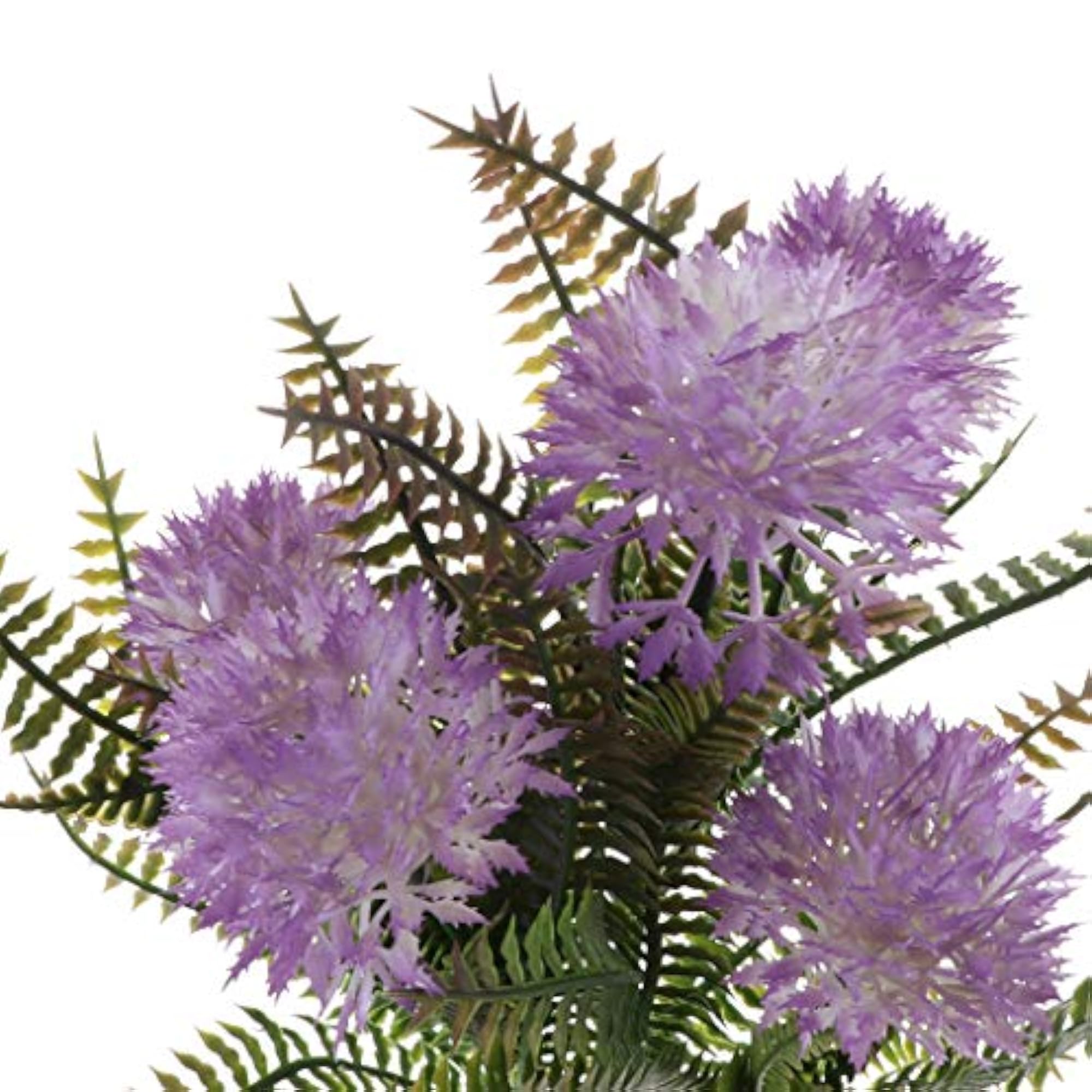 Artificial 5-Head Onion Flower Persian Leaves Grass Home Decor