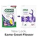 GUM Comfort Slide Floss Picks - Perfect for Tight Teeth - Extra Strong Shred-Resistant Dental Floss, Easy Grip Handle - Dental Flossers for Adults - Fresh Mint Flavor, 120 Count