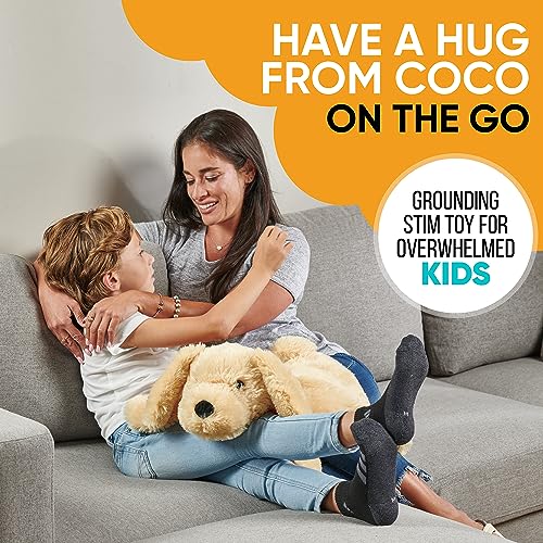 Image of FRIENDLY CUDDLE Weighted Lap Blanket for Kids & Adults - Kids Weighted Blanket - ASD, Sensory Processing Weighted Stuffed Animals Dog Toy - Microwavable Weighted Lap Pad for Kids, 5 Lbs.