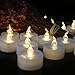 Cozeyat 12pcs Led Tea Lights with Timer Function(6Hrs On 18Hrs Off) Mini Flameless Candles Warm White Flickering Battery Operated Tealights for Christmas Wedding Halloween Party Home Decoration