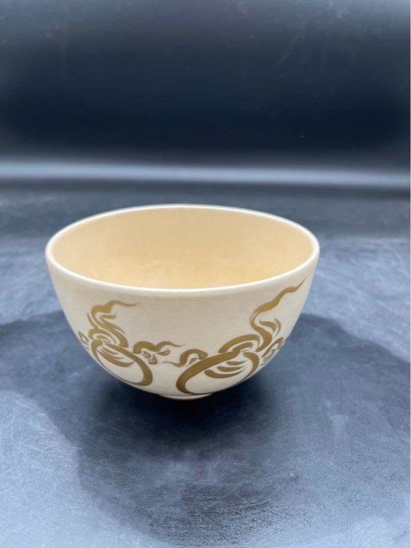 京焼　平安　三世　輝山造　色絵金彩　猿図煎茶碗　6客　共箱　M　R6080 京焼 平安 三世 輝山造 色絵金彩 猿図煎茶碗 6客 共箱