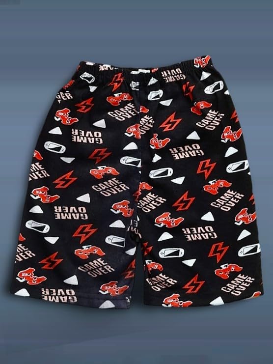 Image of UZARUS Kids Boys' Printed T-Shirt and Shorts Combo Set | Comfortable Summer Wear | Daily Casual Outfit | (Pack of 3)