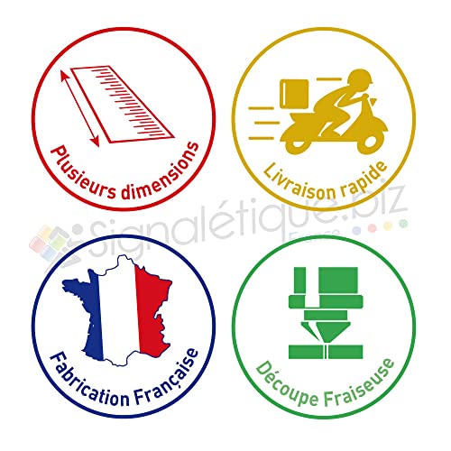 Disque PVC rigide blanc pour panneau signalisation rond de diamètre 70cm - 7