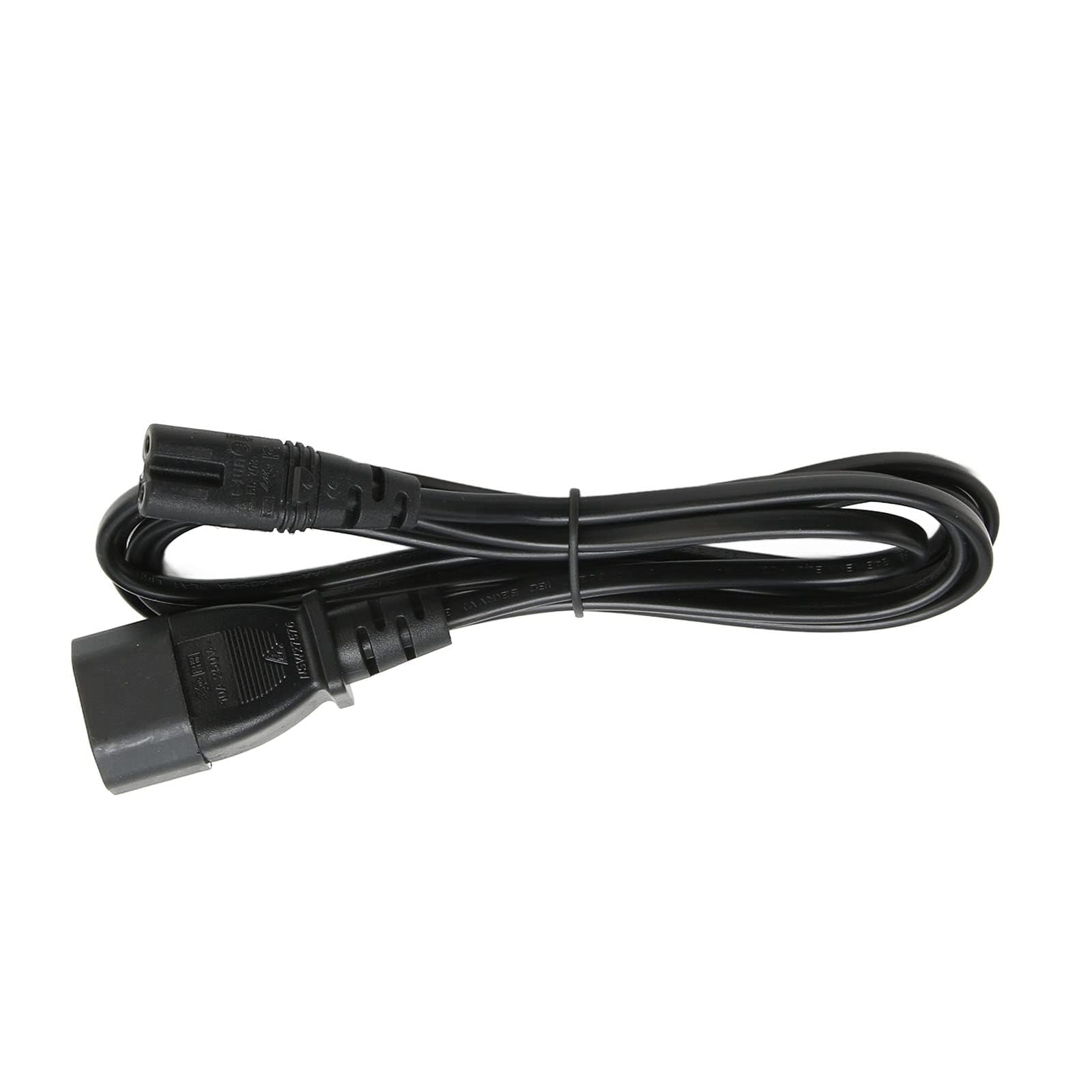 Ejoyous IEC320 C14 na C7, odporny na wysokie temperatury kabel zasilający PVC, wytrzymały, 10 A, 2500 W, do laptopów, monitorów, drukarek, aparatów fotograficznych