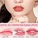 2PCS Crystal Jelly Lipstick, Magic PH Temperature Color Changing Lip Gloss, Long Lasting Nutritious Moisturizing Lip Balm Clear Color Changing Lipstick
