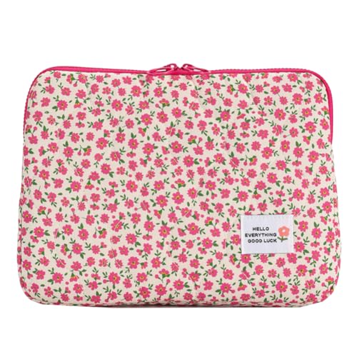 Funda Acolchada Floral para Laptop 13-15.6 Pulgadas