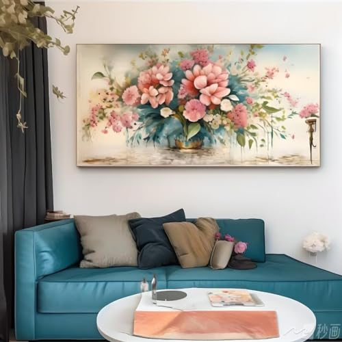 5D Diamant Painting Fleur pour une Décoration Murale Salon Moderne