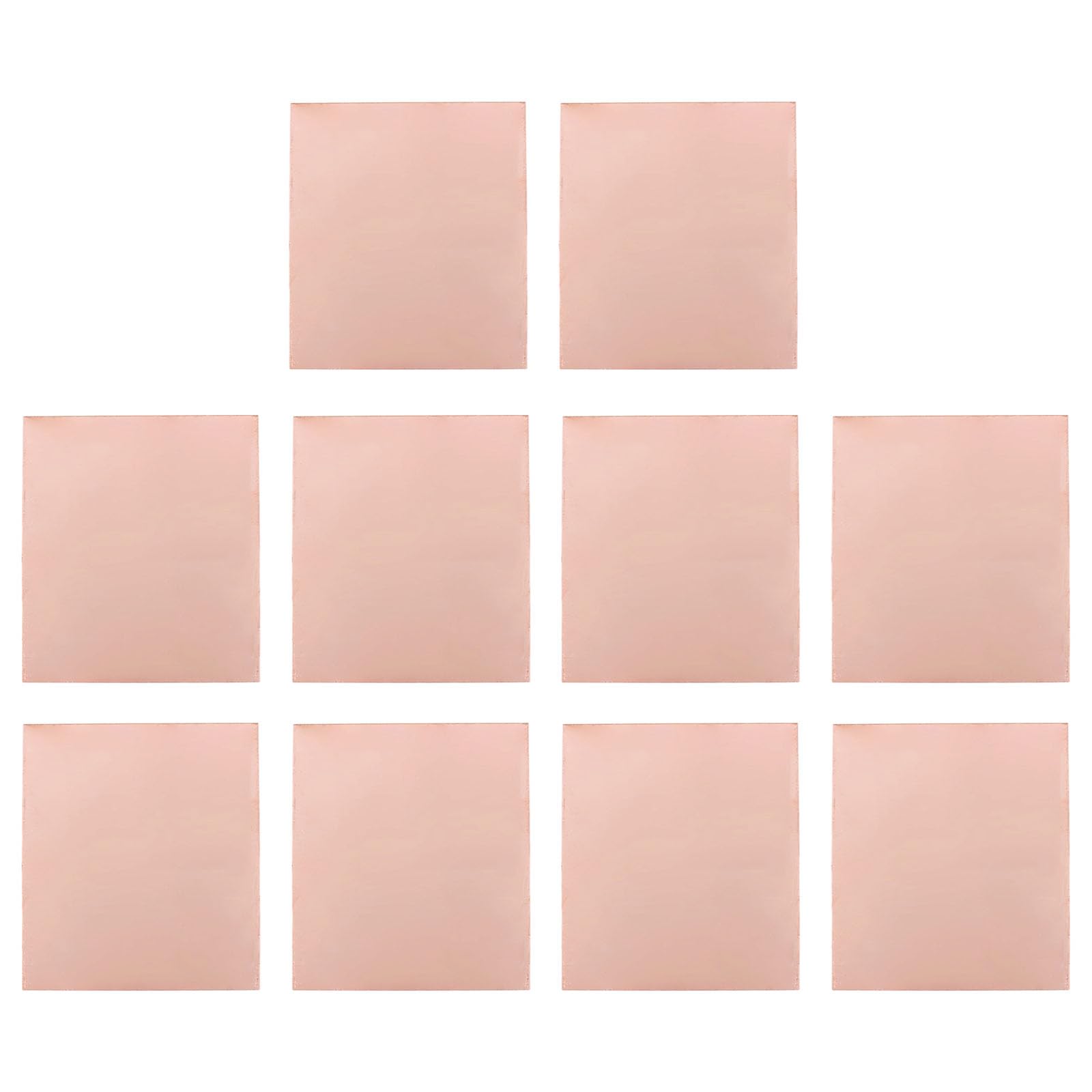Buxuaaaa 1/2 / 5 / 10Pcs 1.5Mm Thickness Circuit Board Single Sided Brass Pcb Board Simple Installation For Electroni Pcb Brass Sheet