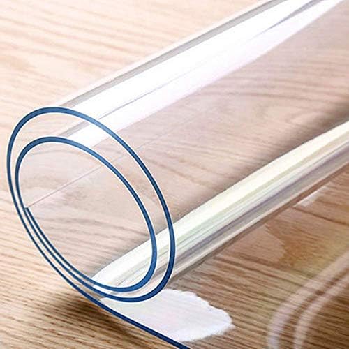 VALLEY TREE 24x36 inch 1.5 mm Thick PVC Frosted Desk Protector, Non Slip Soft Glass Table Pads,Waterproof Table Protector for Dining Table or Office Desk,Customizable Size