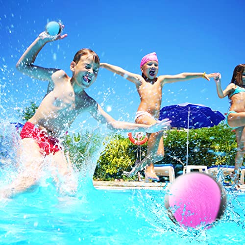 Aurasky 3 Stück Wasserball, Springender Wasserball, Strandball Wasserspringball, Stressabbau Ball, Wasserhüpfball Geschenk für Kinder Erwachsene Schwimmbad Strand Outdoor-Aktivitäten