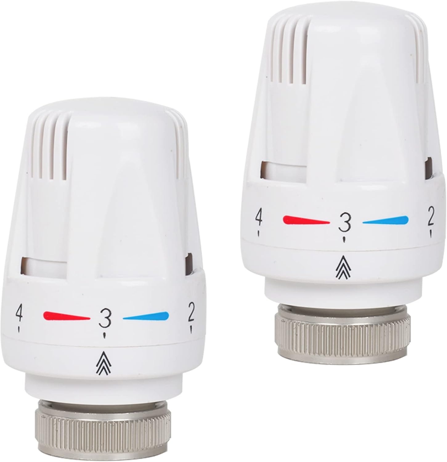 Jetisva 2pcs Thermostatic Radiator Valve Head Only M30 X 1.5, Automatic