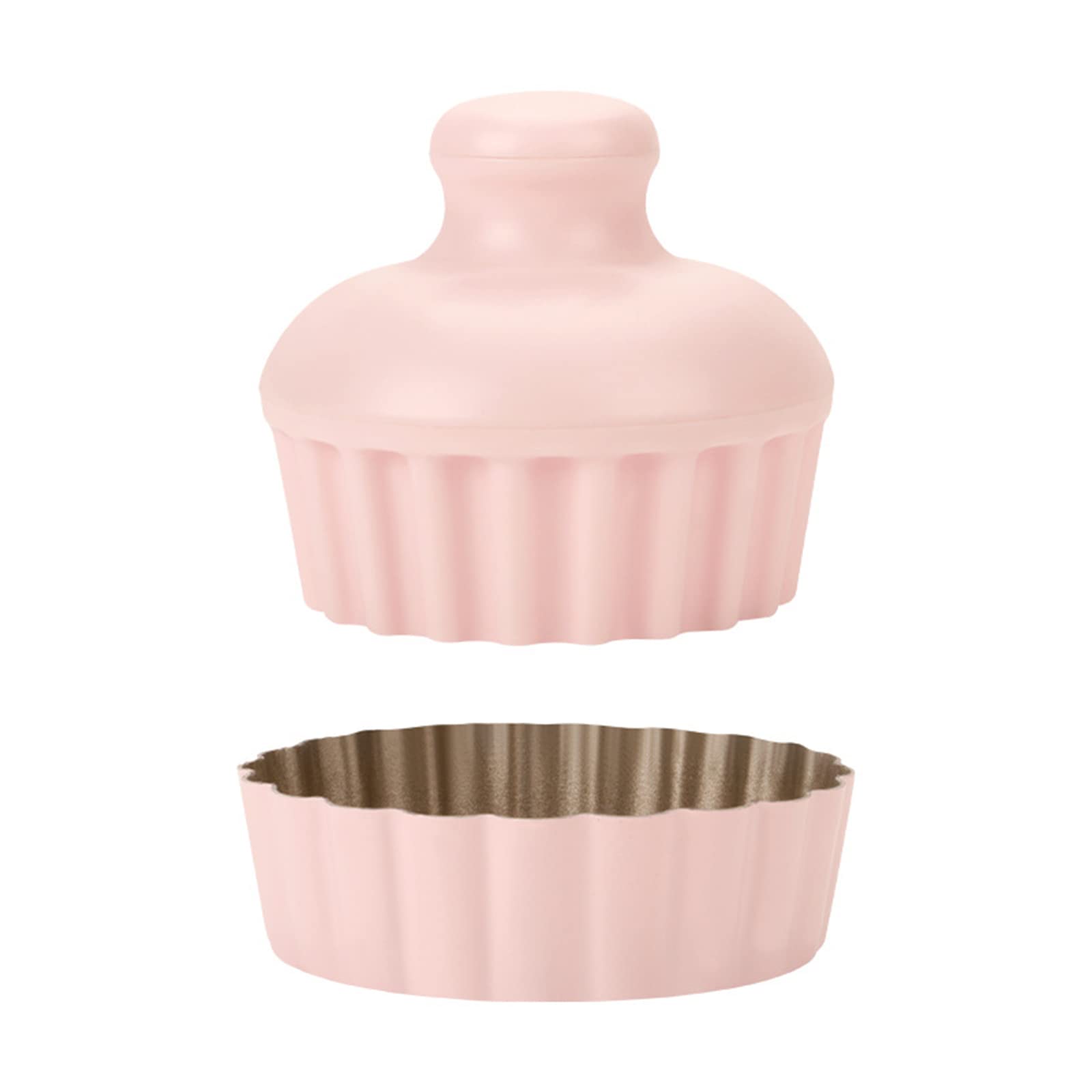 NEWFT Carbon Steel Baking Gadget Tamper Mold Pan Pie Pans for Making Cupcake Desserts