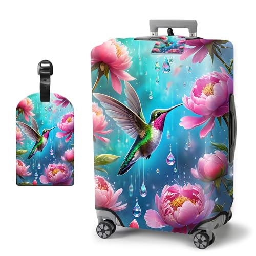 HJCYXJLK �ו��J�o�[�A�X�[�c�P�[�X�^�O�t���g���x���X�[�c�P�[�X�J�o�[�A�@���������݉ו��v���e�N�^�[ ��ו��X���[�u �L�k�� ���h�~ �B���t�@�X�i�[�t�� - 1, �n�`�h���K�[�f���B, M (Fit 22-25 Inch Suitcase), ���s�B