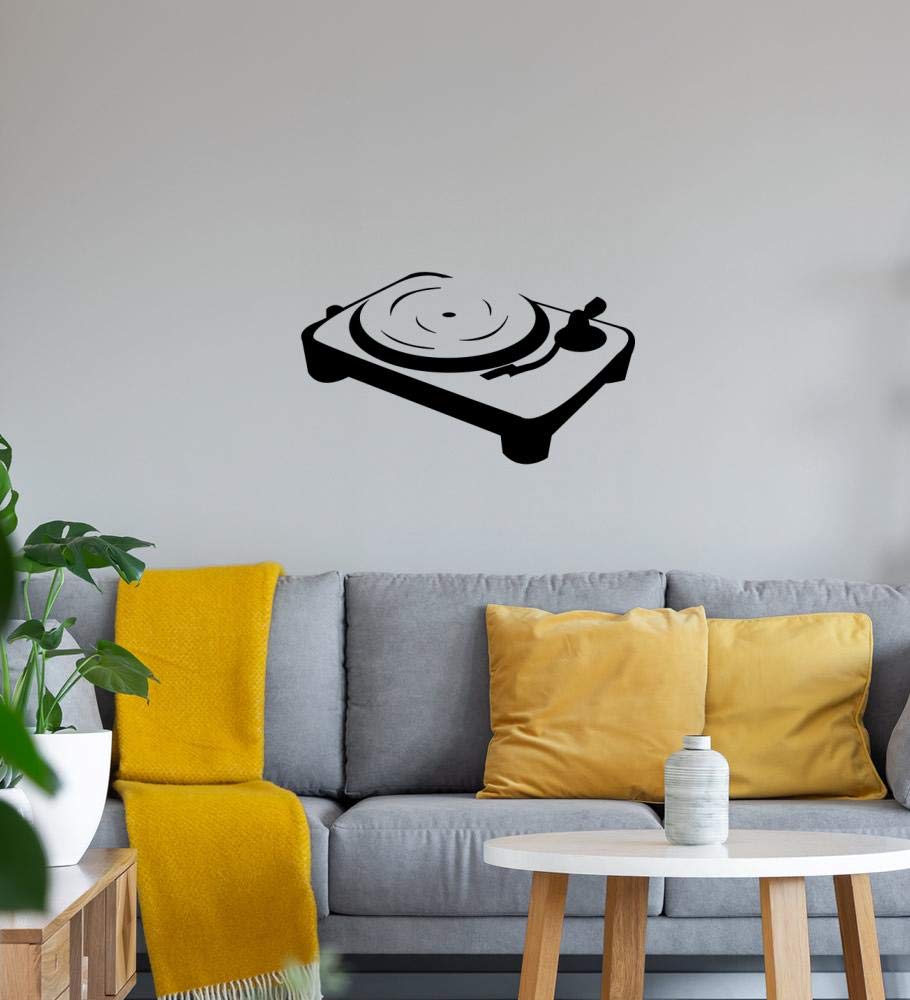 de - Adesivo da parete, motivo piatto DJ Pult, 70 x 40 cm