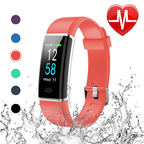 LETSCOM Fitness Tracker, Heart Rate Monitor, Color Screen, IP68 Waterproof, Step Counter, Calorie Counter, Sleep Monitor, Pedometer, Smart Watch for Kids Women and Men LETSCOM Fitness Tracker, Heart Rate Monitor, Color Screen, IP68 Waterproof, Step Counter, Calorie Counter, Sleep Monitor, Pedometer, Smart Watch for Kids Women and Men