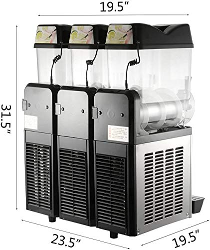 Kommerzielle 3X12L-Tanks-Eis-Slush-Maschine, gefrorene Getränkemaschine, Eismaschine, Margarita gefrorene… – Bild 4