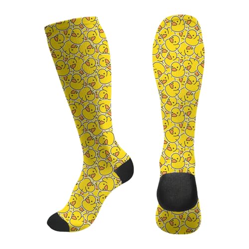 Image of MOLIAN Cute Ducks Compression Socks Women Men Circulation Best Support Stockings for Running Nursing Pregnancy