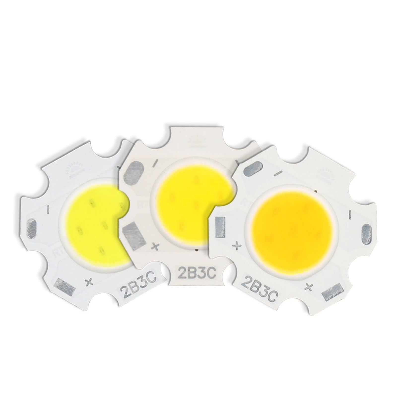 Lote de 10 bombillas LED COB de alta potencia de 3 W, 5 W, 7 W, 10 W y 250 mA for linternas, focos y luces empotradas.(White,10W DC30-32V)