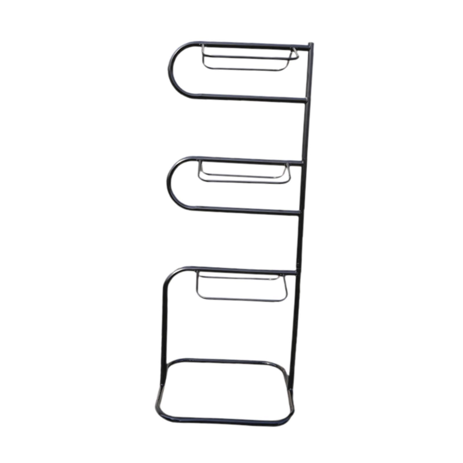 Menolana 3 Tier Saddle Rack Rotatable Saddle Stand Metal Heavy Duty Accessories Saddle Organizer Saddle Holder for Barn Farm Tack Room