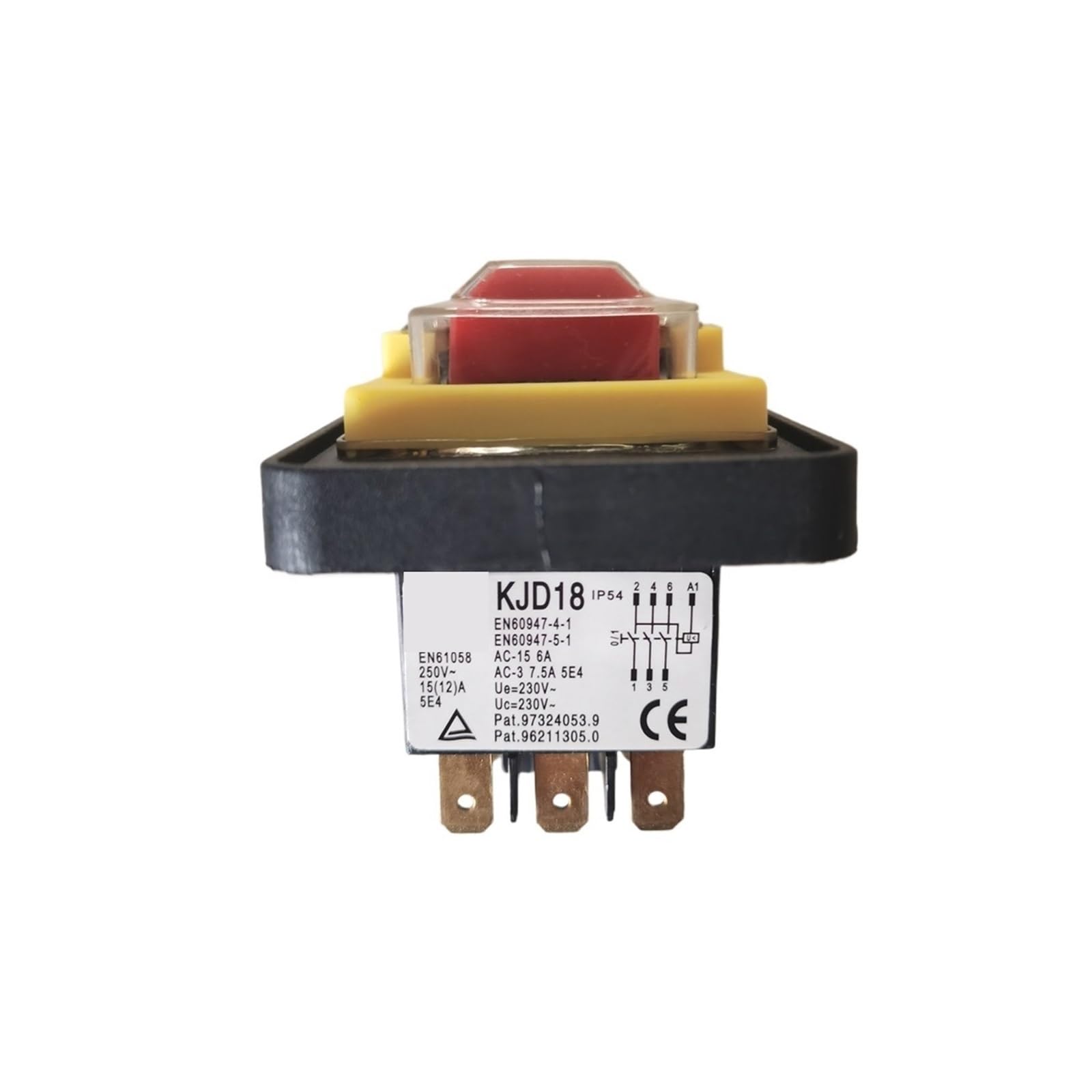 PFVITRJSDSQ 7pins KJD18 230V/50Hz 5E4 On/Off Electrmagnetic Power Switches