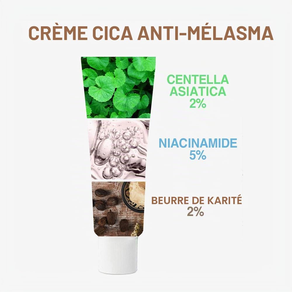 Melasma Traitement pour crème du visage - Élimination des taches sombres Centella Asiatica - Produits de beauté coréen de soins de la peau 40 ml
