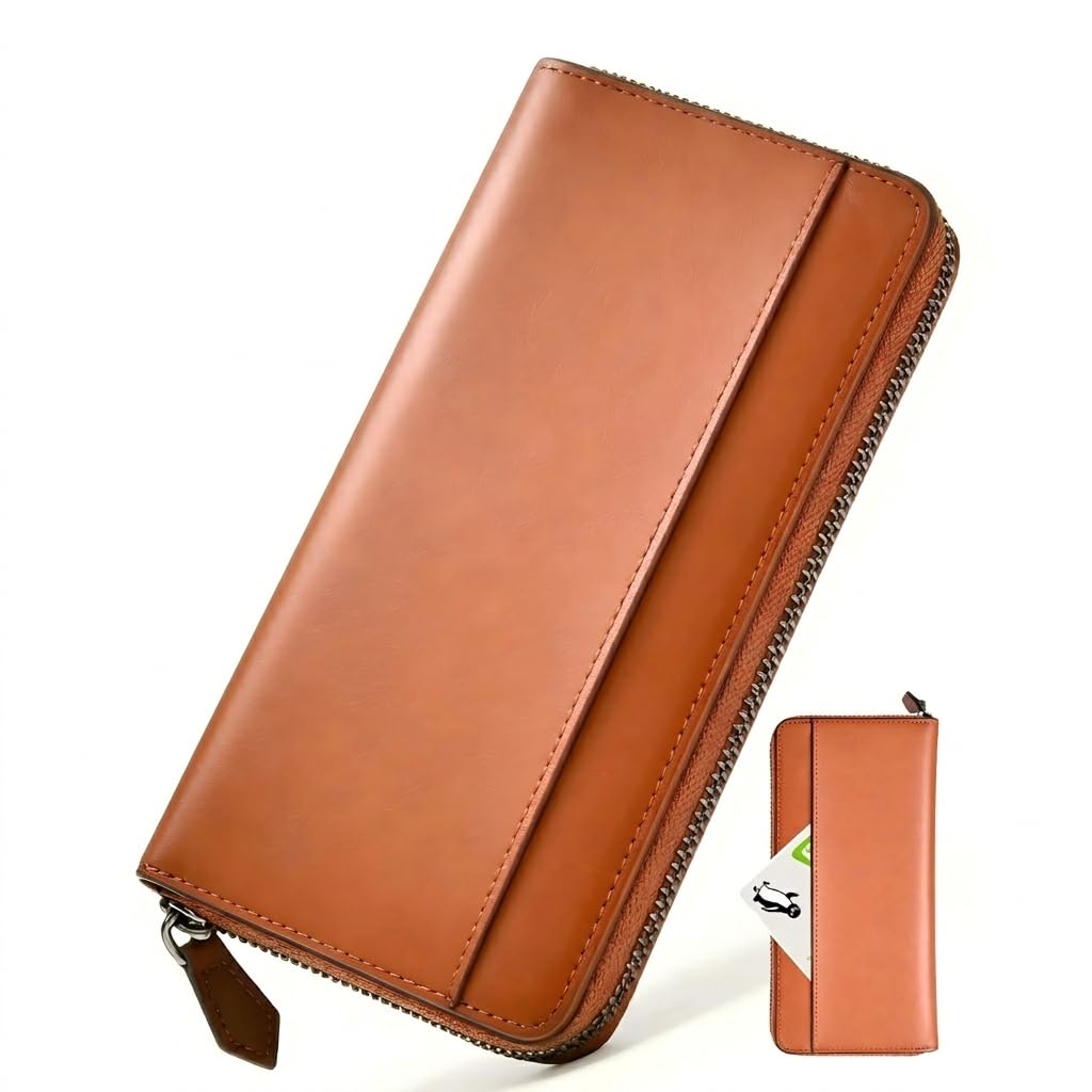 Bluesay Wallet, Men's, Tochigi Leather, Long Wallet, Genuine Leather, Large Capacity, YKK Zipper, Top Quality Wallet, Craftsmanship, Coin Purse, Compact, Business, Stylish, Gift Box, Present, Father's
