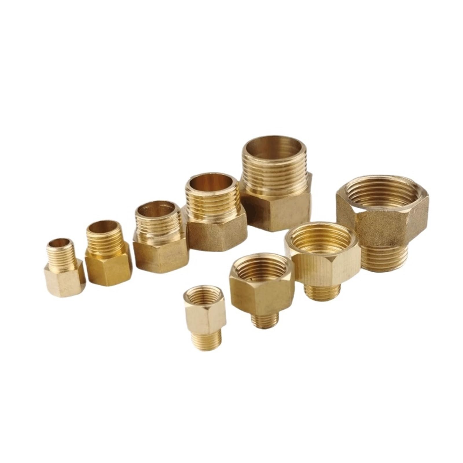 Devow Women's -Male Thread M5 M6 M8 M10 M12 M14 M16 M18 M20 M22 M24 1/8" 1/4" 3/8" 1/2" Bsp To Male Thread Brass Pipe Fitting Adapter Connector(F Bsp1i8-M M12x1.25)