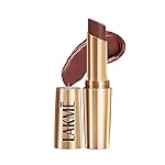 LAKMÉ Powerplay Priming Matte Lipstick, Smooth Matte Finish, Lightweight Lipstick, Smudgeproof, Lasts 16hrs, Hydrates Lips, Brown Walnut, 3.6g