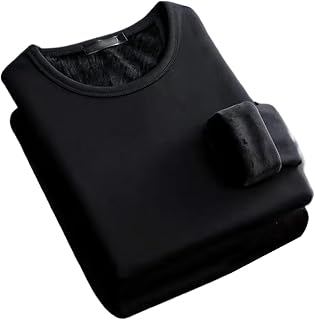 Winter Underwear for Men,Thermal Base Layer - Winter Thermal Underwear - Thickened Thermal Winter Underwear, Cold-Proof Thermal Top Underwear Stylish to Keep Warm
