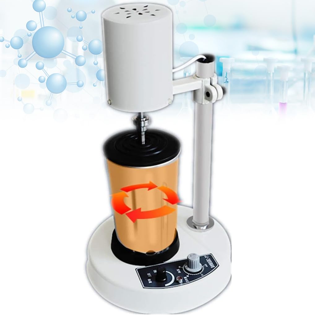 Dispersor Homogeneizador Eléctrico, Homogeneizador Triturador De Tejidos De 1000 Ml, Velocidad De 0-12000 RPM/temporización De 0-60 Min, para Mezcla, Emulsificación Y Extracción Eficientes