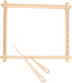 jojofuny 1set Wood Weaving Frame Handmade Tapestry Kit for Adults Creative Weaving Toy for Unique Home Decor Solid Wood Construction Mini