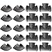 IBEUTES 20-Pack Black 1/2-Inch Malleable Iron Cast Elbow Pipe Fitting & Tees Pipe Fitting DIY Pipe Furniture, 1/2 Inch Threaded Pipe Nipples Industrial Piping Plumbing Supplies