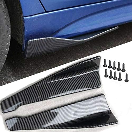 Spoiler inferior do para-choque traseiro Propartauto 48 cm com acabamento fibra de carbono – Par