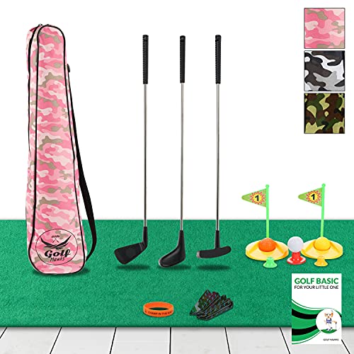 (Lab Tested) - Premium Kids Golf Clubs 3-5 - Kids Golf Set - Toy Golf Set - Toddler Golf Set - Golf Toys For Kids - Mini Golf Set - Baby Toddler Golf Clubs - Plastic Play Golf Clubs - Age 2 3 4 5 6 #TOP2